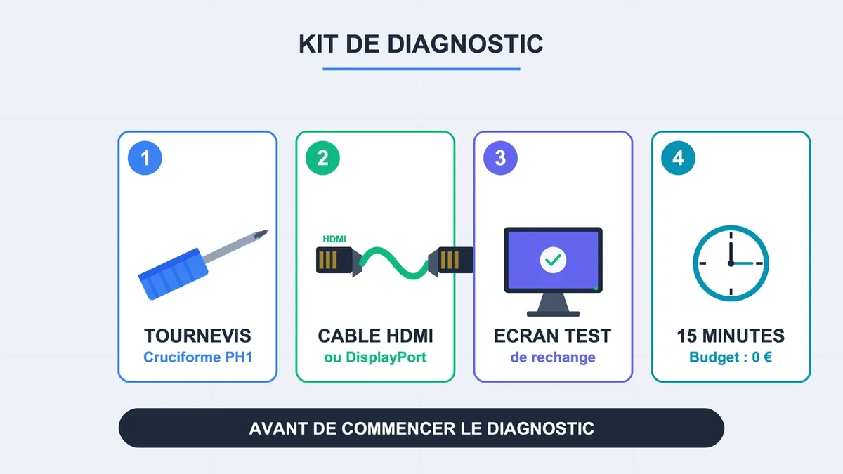 Outils indispensables pour diagnostiquer un PC avec un écran noir