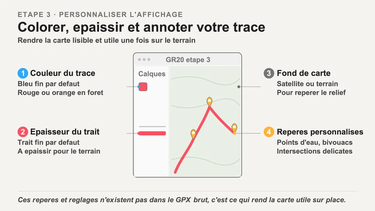 Personnalisation d'une carte dans Google My Maps avec couleurs changeantes et marqueurs personnalisés