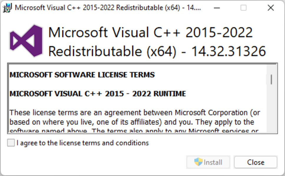 Visual C++ Redistributable